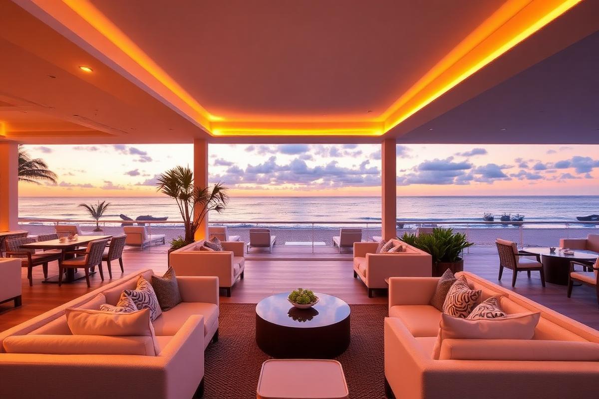 Beach club sofisticado em Jurerê